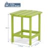 Adirondack Outdoor Side Table, Hdpe Plastic End Tables For Patio, Backyard, Pool, Indoor Outdoor Companion, Easy Maintenance Weather Resistant Lawn Fu