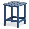 Adirondack Outdoor Side Table, Hdpe Plastic End Tables For Patio, Backyard, Pool, Indoor Outdoor Companion, Easy Maintenance Weather Resistant Lawn Fu