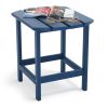 Adirondack Outdoor Side Table, Hdpe Plastic End Tables For Patio, Backyard, Pool, Indoor Outdoor Companion, Easy Maintenance Weather Resistant Lawn Fu