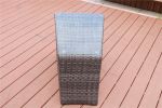 Direct Wicker Outdoor And Garden Patio Sofa Set 6Pcs Reconfigurable Stylish And Modern Style With Seat Cushion And Coffee Table