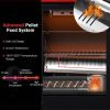 Outdoor Portable Tabletop Pellet Grill And Smoker With Digital Control System For Bbq