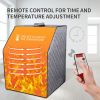 Sojourner Portable Sauna For Home - Steam Sauna Tent;  Personal Sauna - Sauna Heater;  Tent;  Chair;  Remote Included For Home Sauna - Enjoy Your Own