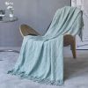 Nordic Knitted Throw Thread Blankets On The Bed Sofa Throw Travel Tv Nap Blankets Soft Towel Bed Plaid Tapestry