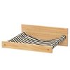 Wall-Mounted Cat Hammock, Cat Shelf And Perch For Wall, Cat Wall-Mounted Bed Furniture For Sleeping, Playing, Lounging, Natural Xh