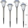 Solar Pathway Lights, Solar Garden Lights Outdoor White, Waterproof Led Path Lights For Yard, Patio, Landscape, Walkway