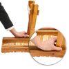 Folding Bamboo Step Stool For Shower, Leg Shaving And Foot Rest, Fully Assembled Wooden Spa Bath Chair For Adults Kids Disabled Women Elderly