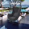 Tassel Hammock Chair Hanging Rope Swing Seat With 2 Cushions