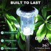 Solar Pathway Lights, Solar Garden Lights Outdoor White, Waterproof Led Path Lights For Yard, Patio, Landscape, Walkway