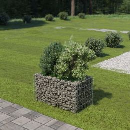 Gabion Raised Bed Galvanized Steel 35.4"X19.7"X19.7"